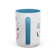 Red, White, And Blue - 4th of July - Merica Coffee Mug (11, 15oz)