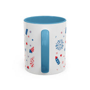 Red, White, And Blue - 4th of July - Merica Coffee Mug (11, 15oz)