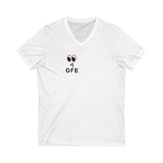 Unisex Jersey Short Sleeve V-Neck Tee