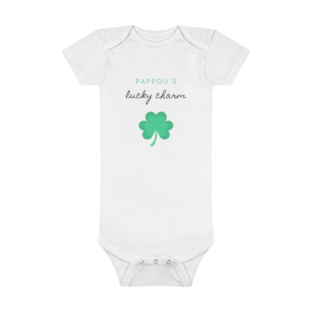 PAPPOU’S Lucky Charm Onesie® Organic Baby Bodysuit