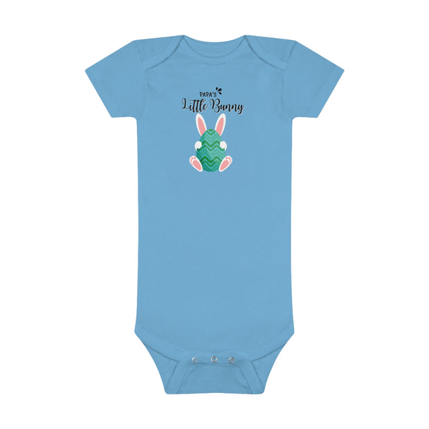 Papas little bunny Easter Baby Short Sleeve Onesie®