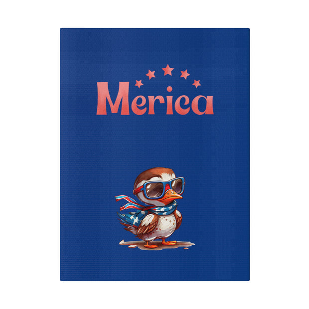 Red, White, And Blue - 4th of July - Merica Flyin Eagle Canvas, Stretched, 0.75"