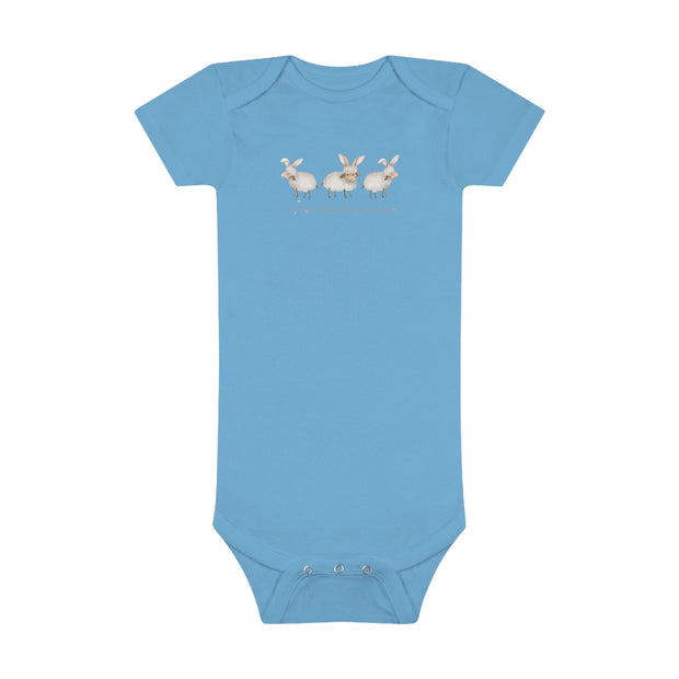 Silly Bunny, Easter is About the Lamb - Baby Short Sleeve Onesie®