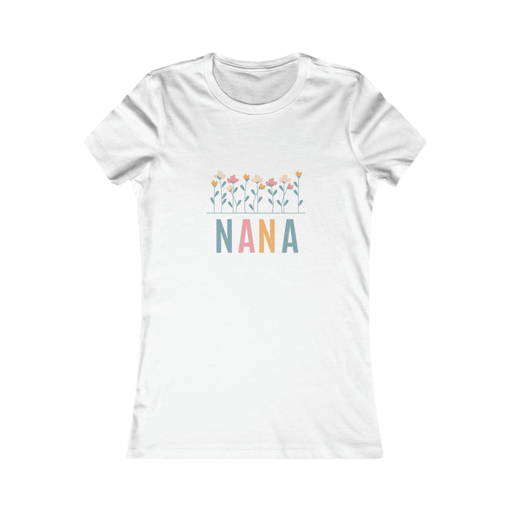 NANA Flower Power Matching Mini, Auntie, Grandma, Mimi Women's Favorite Tee