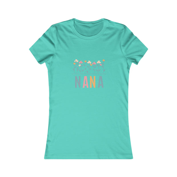 NANA Flower Power Matching Mini, Auntie, Grandma, Mimi Women's Favorite Tee