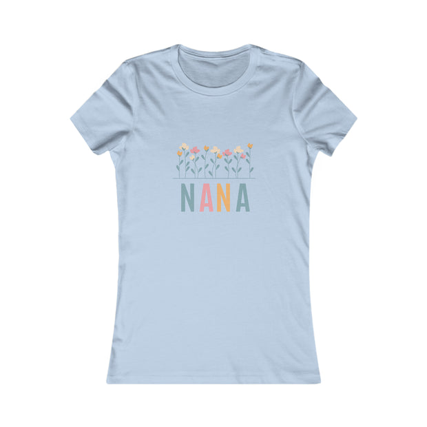 NANA Flower Power Matching Mini, Auntie, Grandma, Mimi Women's Favorite Tee