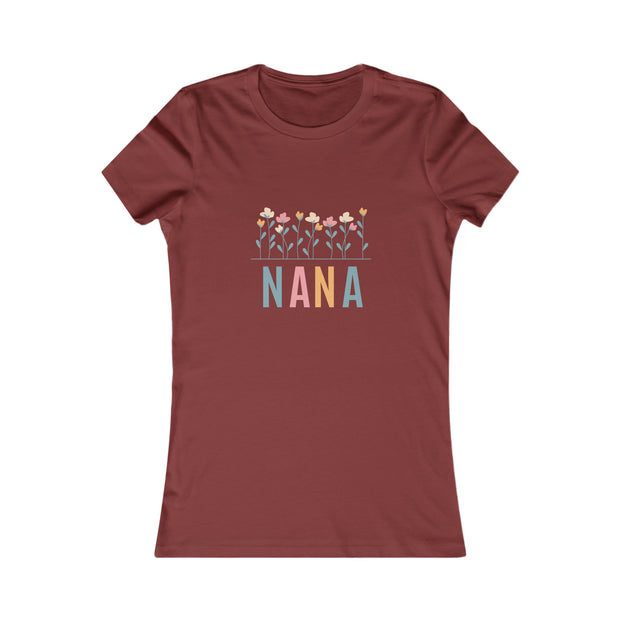 NANA Flower Power Matching Mini, Auntie, Grandma, Mimi Women's Favorite Tee