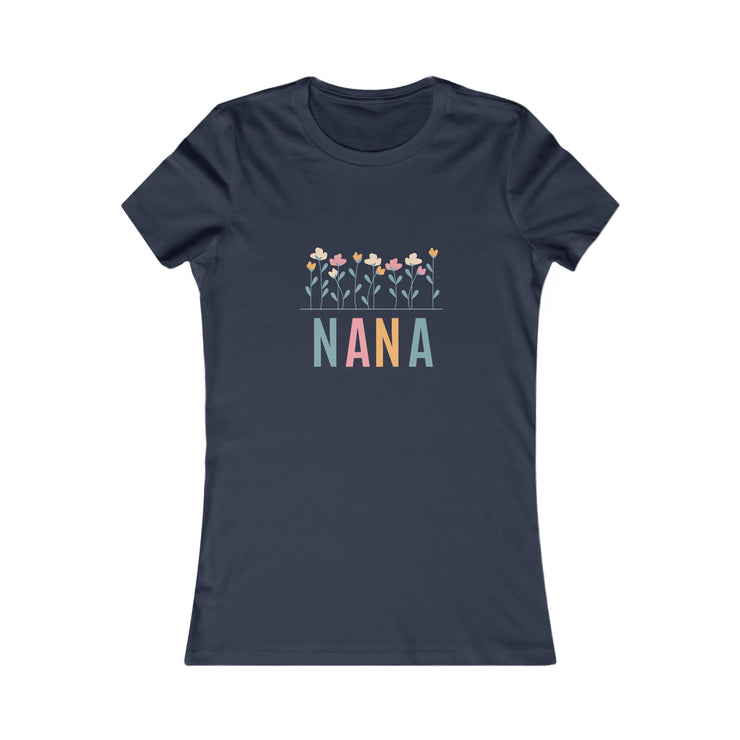 NANA Flower Power Matching Mini, Auntie, Grandma, Mimi Women's Favorite Tee