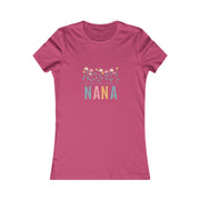 NANA Flower Power Matching Mini, Auntie, Grandma, Mimi Women's Favorite Tee