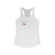 Floral Easter bunny ears matching baby Women's Ideal Racerback Tank