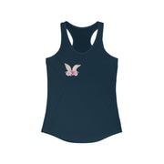 Floral Easter bunny ears matching baby Women's Ideal Racerback Tank