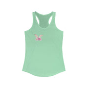 Floral Easter bunny ears matching baby Women's Ideal Racerback Tank