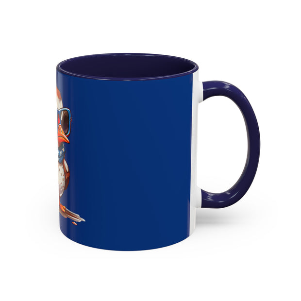 Red, White, And Blue - 4th of July - Flyin Eagle - Coffee Mug (11, 15oz)