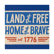 Red, White, And Blue - 4th of July - Land of the Free Home of the Brave - Matte Canvas, Stretched, 0.75"