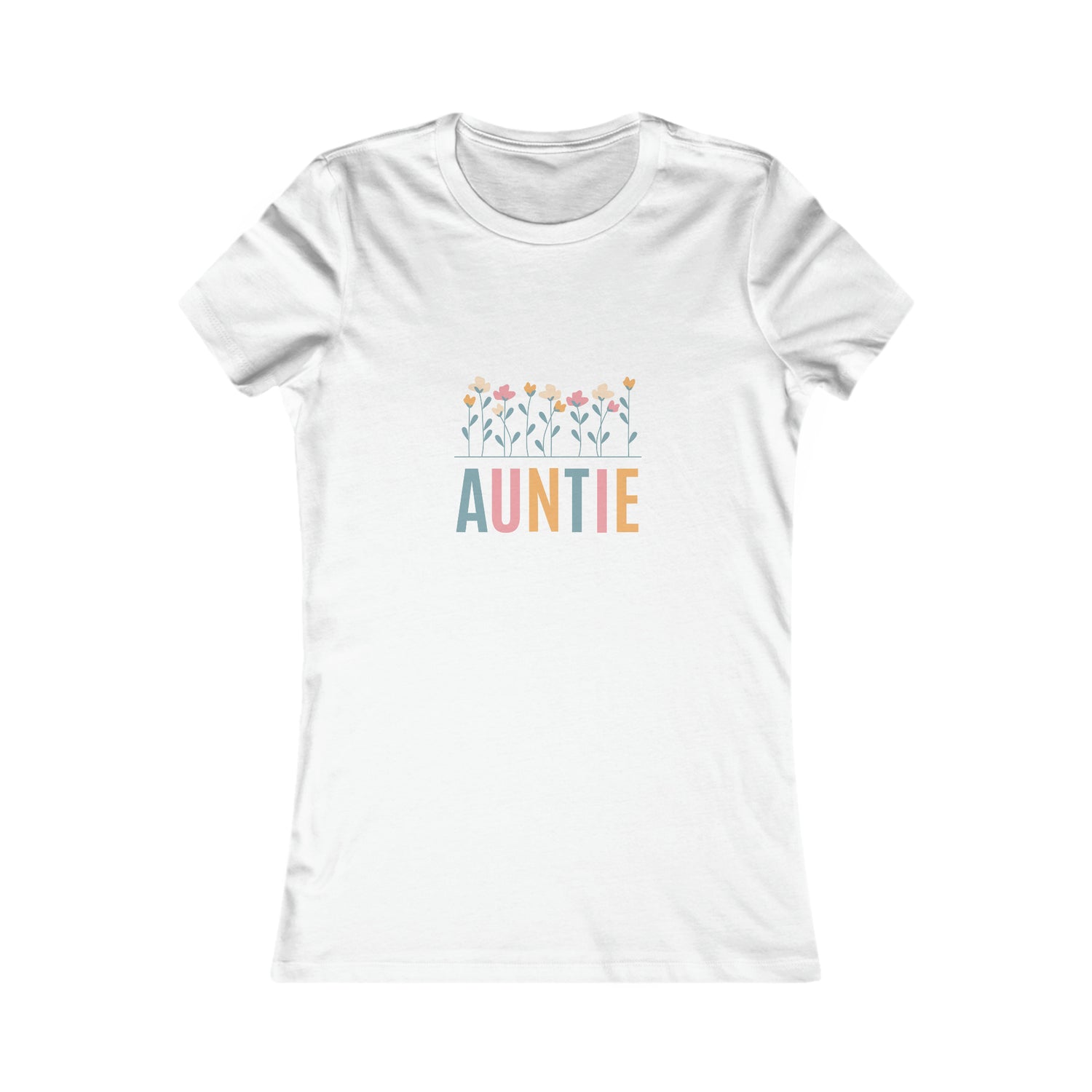 Auntie Flower Power Matching Mini, Mama, Grandma, Nana Women's Favorite Tee