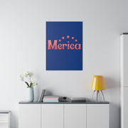 Red, White, And Blue - 4th of July - Merica - Matte Canvas, Stretched, 0.75"