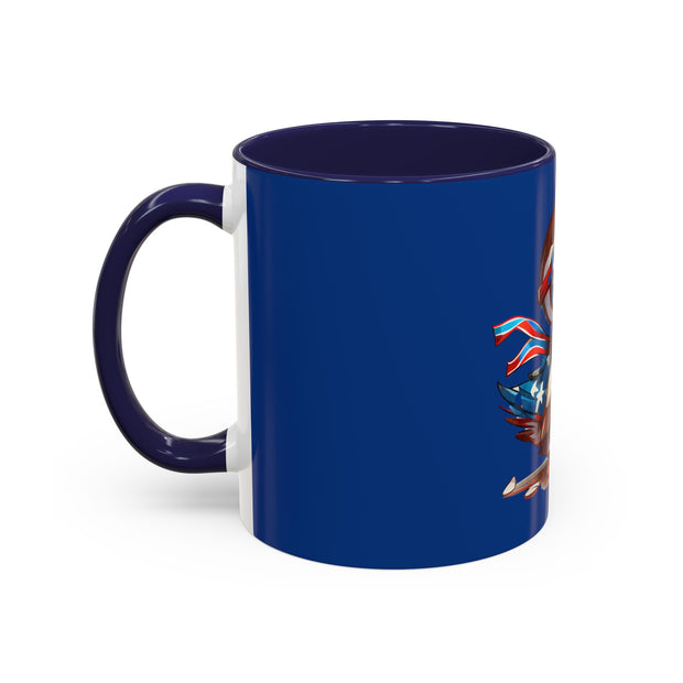 Red, White, And Blue - 4th of July - Flyin Eagle - Coffee Mug (11, 15oz)