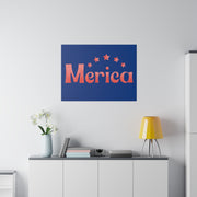 Red, White, And Blue - 4th of July - Merica - Matte Canvas, Stretched, 0.75"