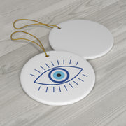 EVIL EYE Ceramic Ornament, 4 Shapes