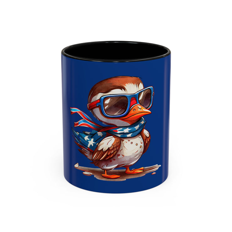 Red, White, And Blue - 4th of July - Flyin Eagle - Coffee Mug (11, 15oz)