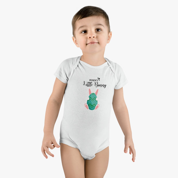 Yiayias little bunny Easter Baby Short Sleeve Onesie®