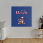 Red, White, And Blue - 4th of July - Merica Flyin Eagle Canvas, Stretched, 0.75"