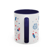 Red, White, And Blue - 4th of July - Merica Coffee Mug (11, 15oz)