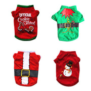 Christmas Dog Clothes Cotton Pet Clothing Cute Cartoon Small Dogs Vest