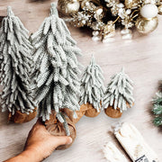 Snow Christmas Trees 4pk