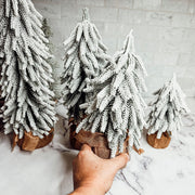 Snow Christmas Trees 4pk