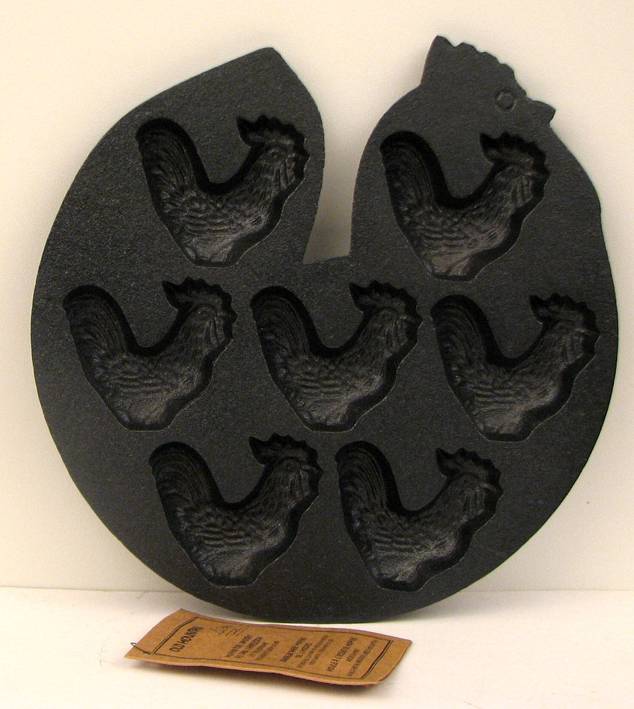 IWGAC 0166-10212 Cast Iron Rooster Baking Pan