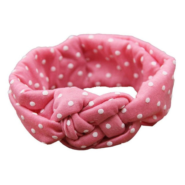 New Fashion baby girl headband Dot Cross Children