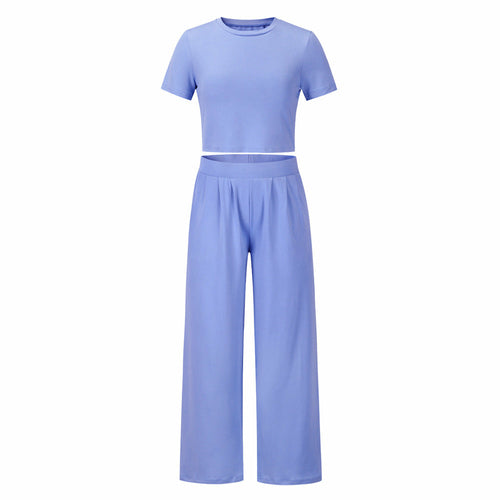 Short Sleeve T-Shirt and Long Pants Two-Piece Set