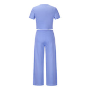 Short Sleeve T-Shirt and Long Pants Two-Piece Set