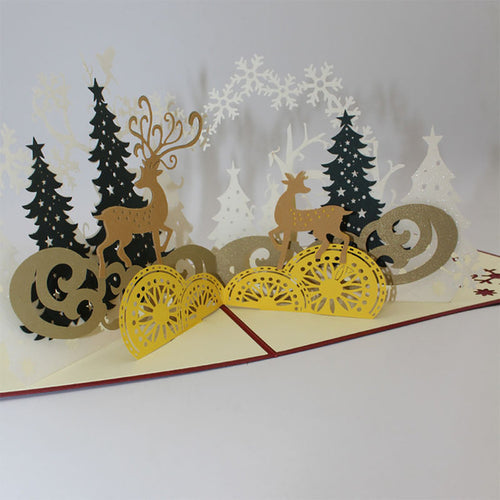 Postcards 3D Christmas Cards Birthday Thanks