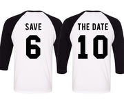 SAVE THE DATE Baseball Tees Set