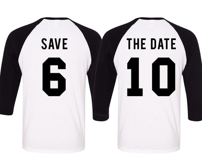 SAVE THE DATE Baseball Tees Set