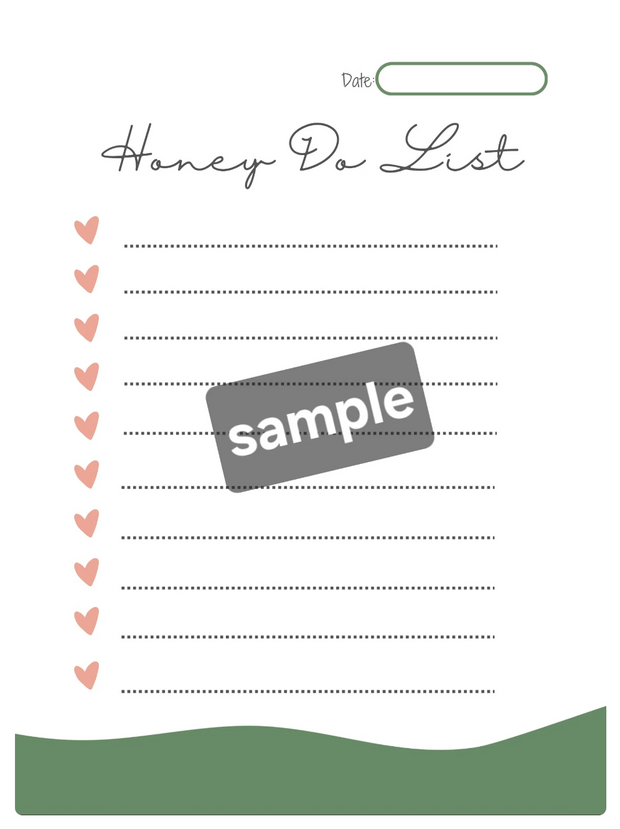 The Bradley Bunch - Honey do list downloadable printable digital