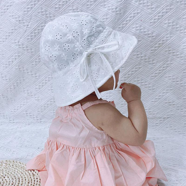 Summer Breathable Baby Sun Hat Cute Flower Baby Girl Beach Hat Outdoor