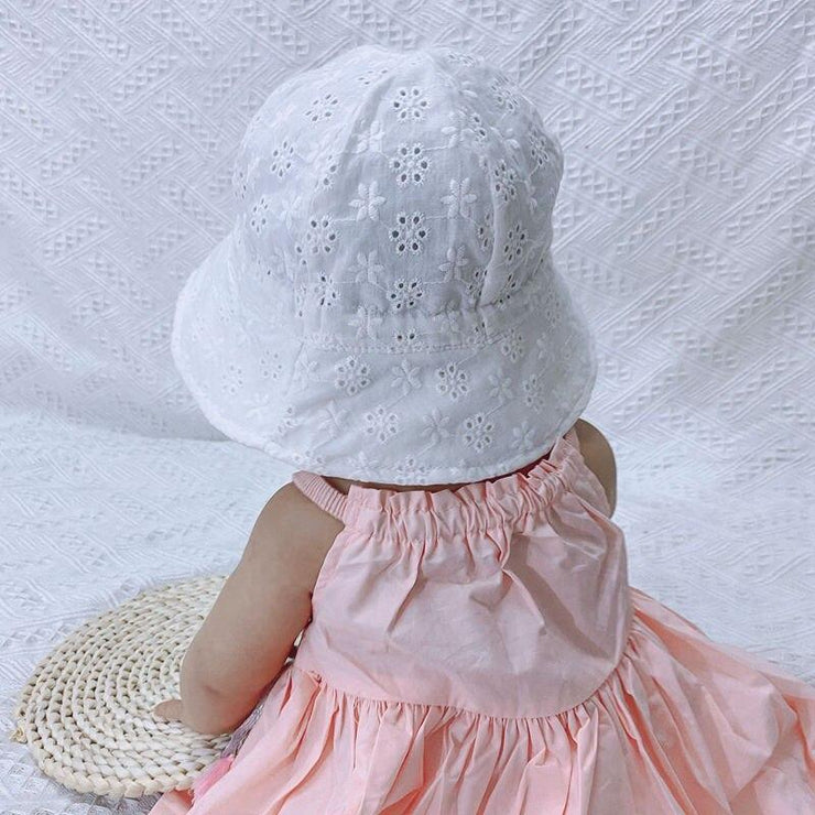 Summer Breathable Baby Sun Hat Cute Flower Baby Girl Beach Hat Outdoor