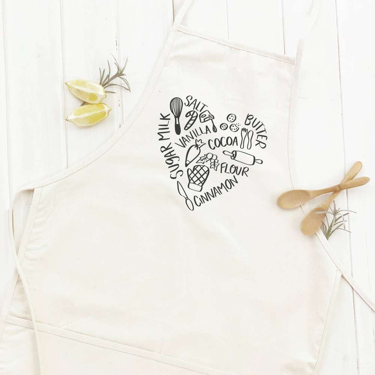 Holiday Baking Heart - Women's Apron