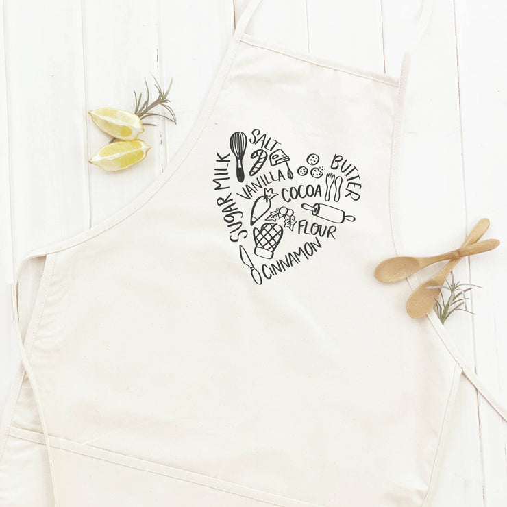 Holiday Baking Heart - Women's Apron