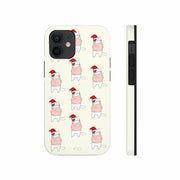 Christmas Cat Tough Case for iPhone with Wireless Charging