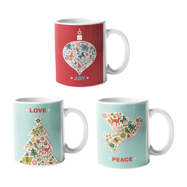 Christmas Gift Coffee Mugs Set