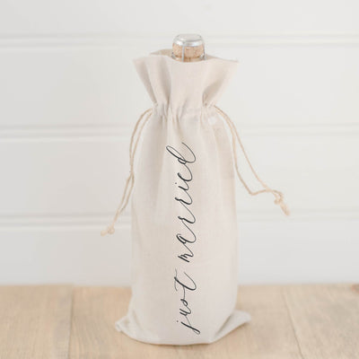 Just Married Wine Bag