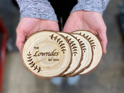 Custom Wood Slice Wedding Favors