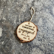 First Christmas Engaged Christmas Ornament