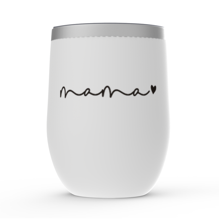 MAMA Cursive Stemless Wine Tumblers