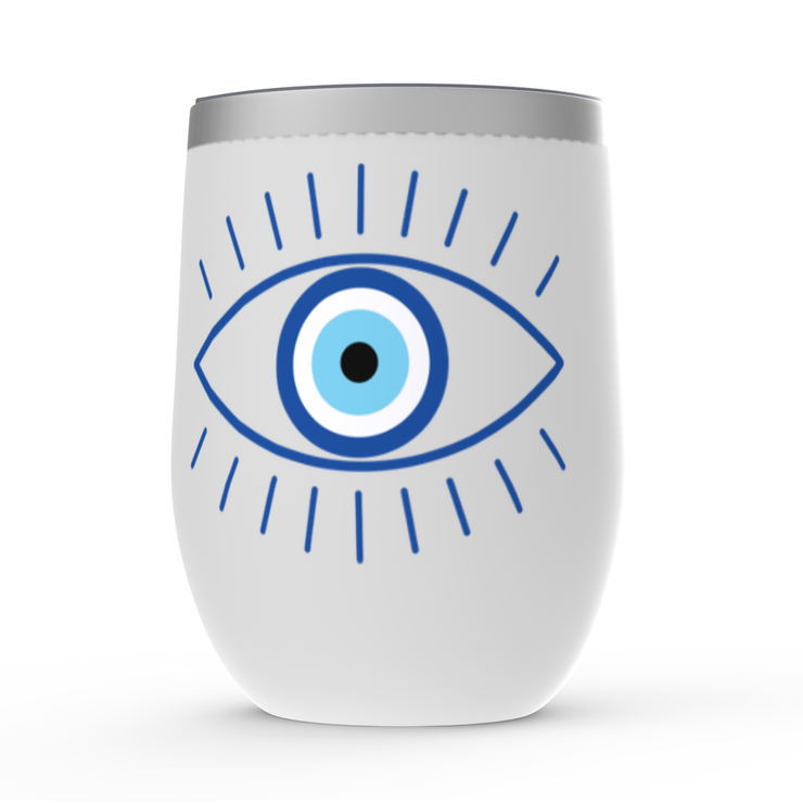 Evil Eye Stemless Wine Tumblers