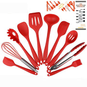 Non Stick Silicone Cooking Utensils Premium Heat Resistant 10 PCS Set